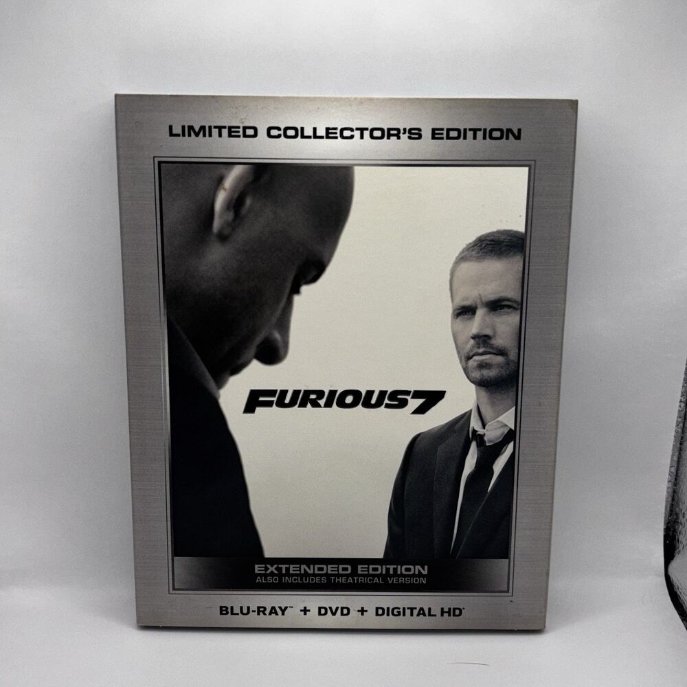 Furious 7 (Blu-ray + DVD + DIGITAL HD) Limited Collector's Edition w/ Slipcover